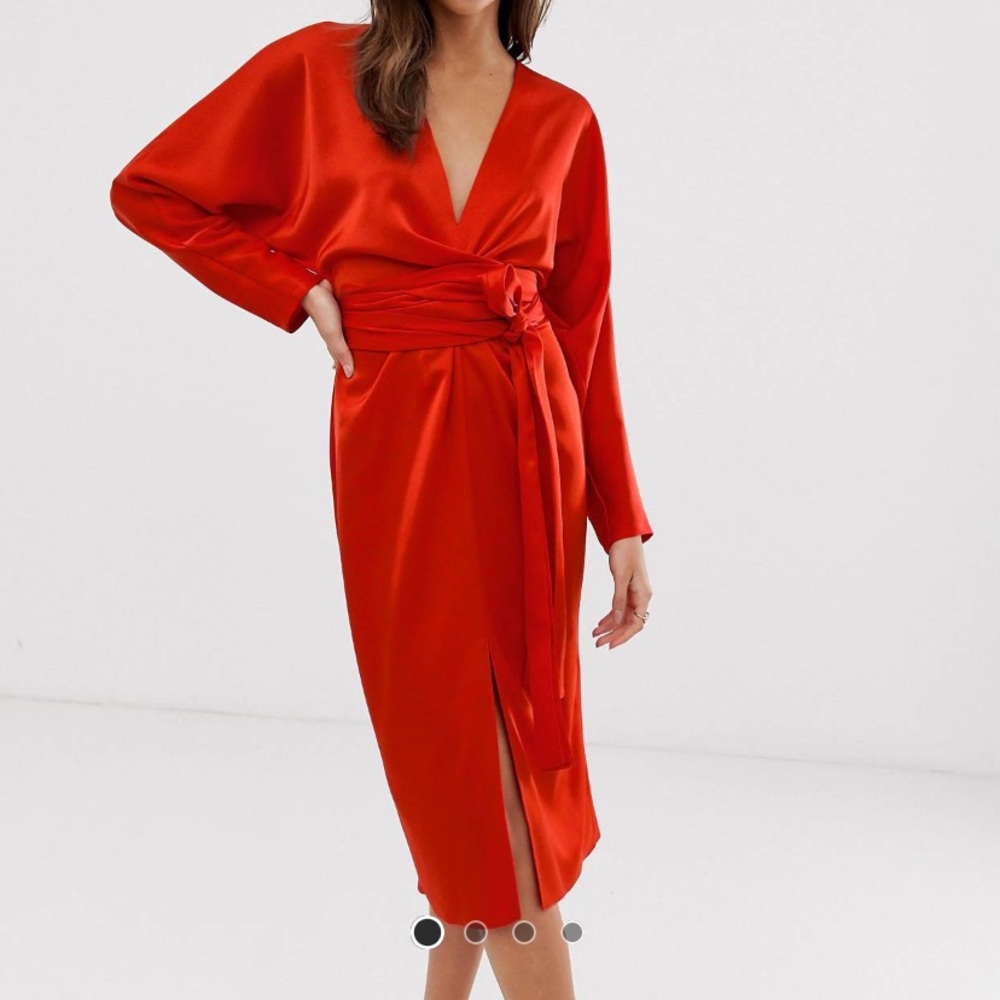 Red ASOS dress